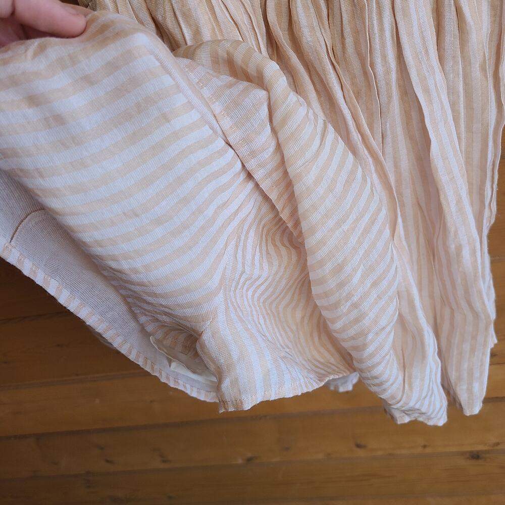 House of Harlow Romper Dress Estrella Ivory Stripe Small Tank Top Boho Mini Prep - Picture 5 of 6